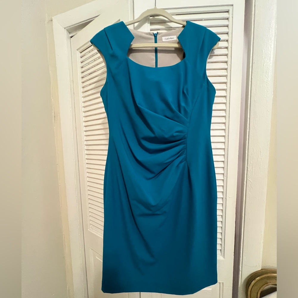 Blue Calvin Klein dress